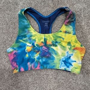 Oiselle tie-dye sports bra, small